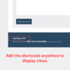 Total Views Plugin - count total page views and display them anywhere using the shortcode - Image 4